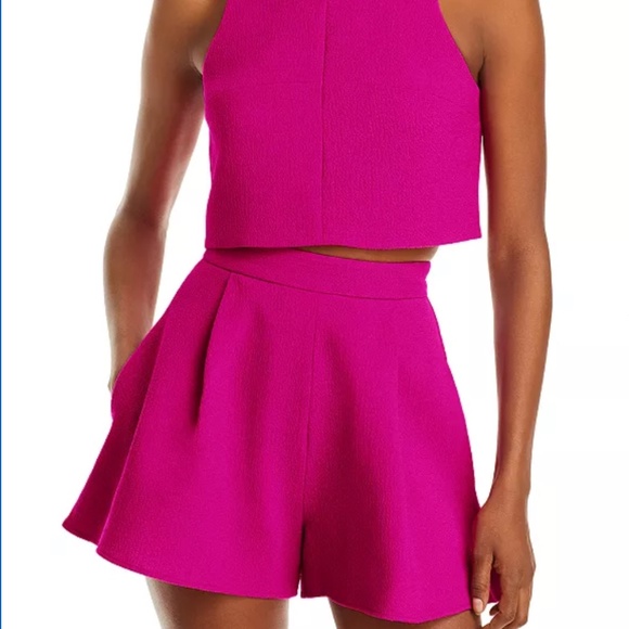 Black Halo Size 10 Sanibel Style Two Piece Set Hot Pink/Fuchsia NWOT - Picture 1 of 9